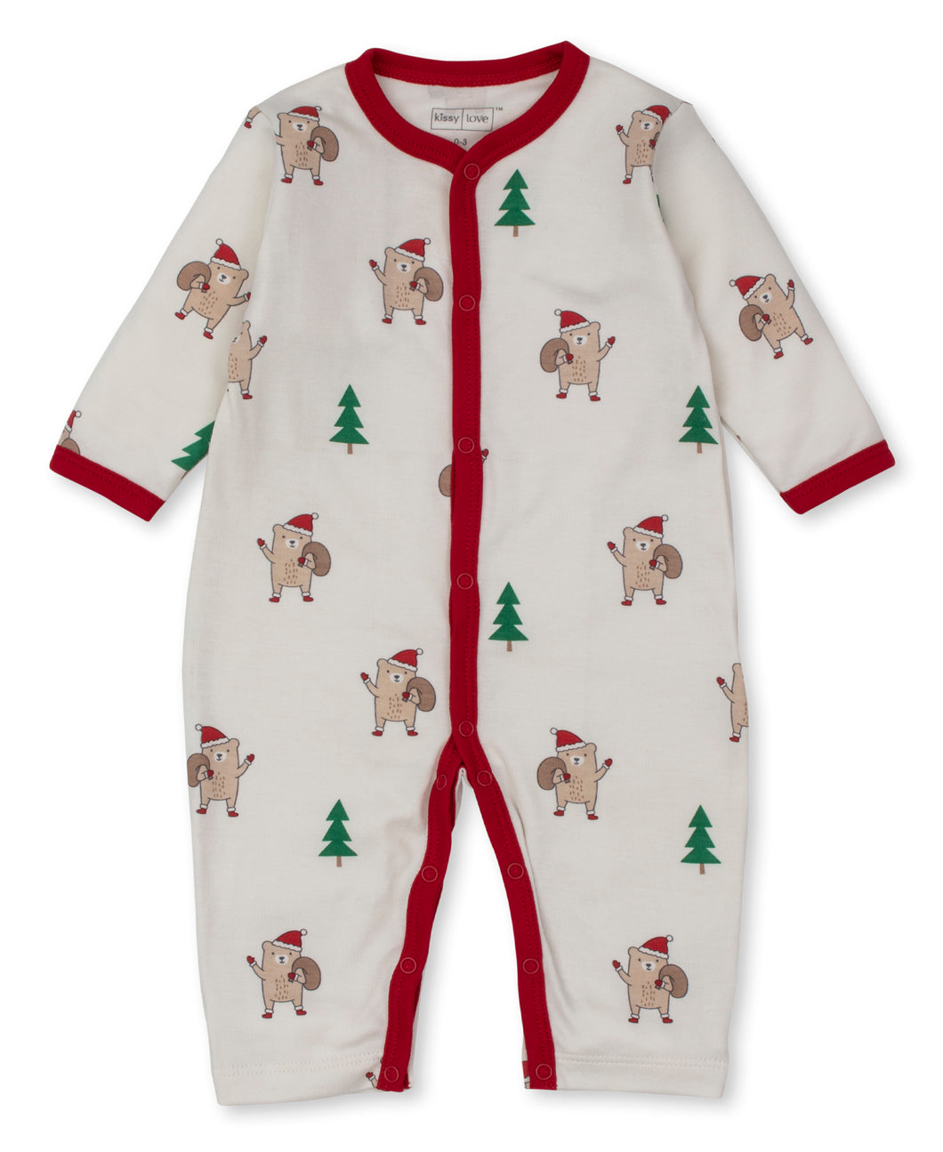 Santa Bear Playsuit PRT - Multi