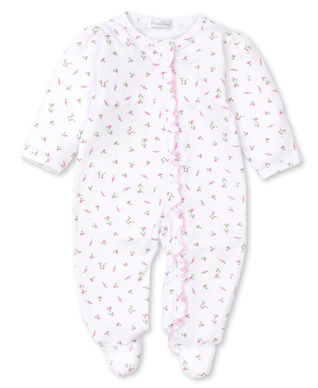 Garden - 243 Garden Print Footie w/ Zip Ruffle -Asst.