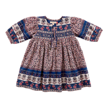 Load image into Gallery viewer, Jade Dress - True Blue Block Print