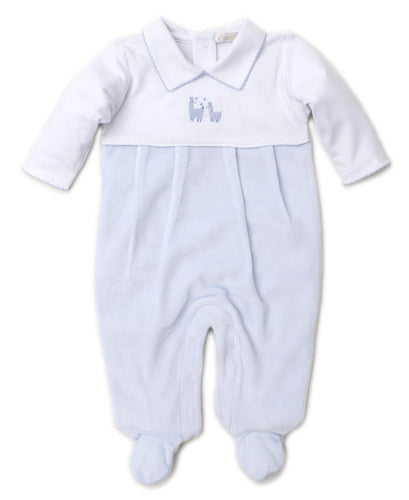 Premier Llama Family Vel Footie with Hand Emb