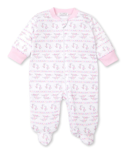 Dachshund Dears Footie w/ Zip PRT - Multi