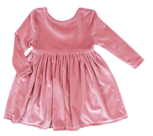 Load image into Gallery viewer, Baby Steph Dress - Rapture Rose Velour