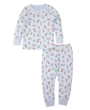 Load image into Gallery viewer, PJs Reindeer Fun Pajama Set Snug PRT - Light Blue