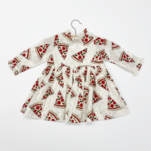 Load image into Gallery viewer, Baby Autumn Dress - Pizza Party