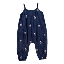 Load image into Gallery viewer, Kelby Jumper - Dress Blues w/ Flower Emb