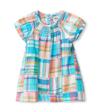 Load image into Gallery viewer, Infant Girls Madras Plaid Smocked Dress - White