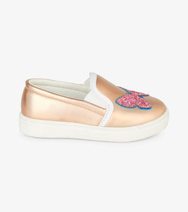Shimmer Butterflies Slip On Sneaker - Pink