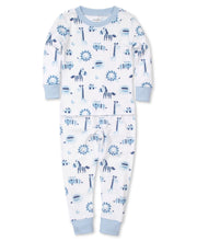 Load image into Gallery viewer, PJs Jungle Jibes Pajama Set Snug PRT - Light Blue