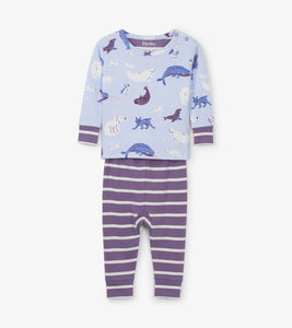 Polar Critters Organic Cotton Baby Pajama Set