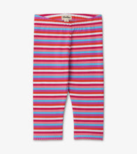 Load image into Gallery viewer, Tropical Stripe Capri Leggings - Pink Yarrow