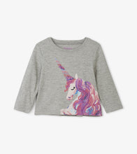 Load image into Gallery viewer, Enchanted Unicorn Long Sleeve Baby Tee