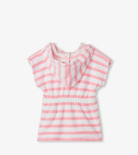 Load image into Gallery viewer, Candy Pink Stripe Baby Terry Cover-Up - Candy Pink
