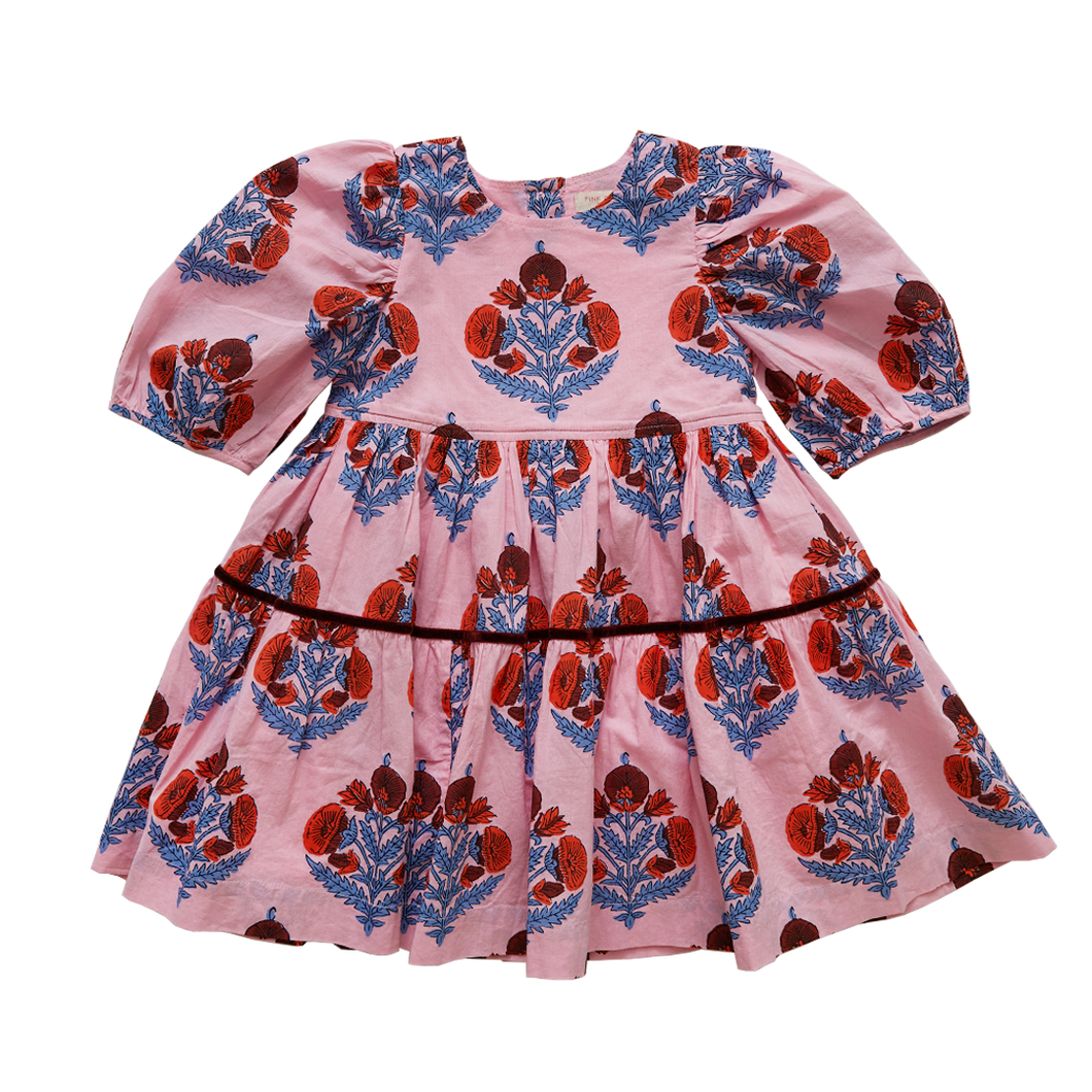 Girls Maribelle Dress - Bubblegum Lilac Sachet Bell Flower
