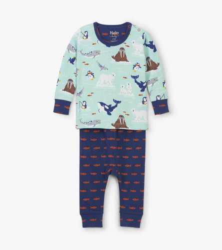 Arctic Friends Organic Cotton Baby Pajama Set