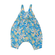 Load image into Gallery viewer, Blue Island Floral/ Blue Tie Back  Romper