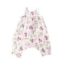 Load image into Gallery viewer, Dreamy Meadow Floral/Multi Tie Back  Romper