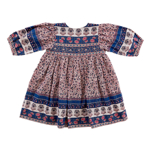 Load image into Gallery viewer, Jade Dress - True Blue Block Print