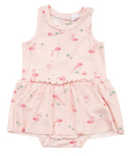 Load image into Gallery viewer, Flamingos Bodysuit With Skirt