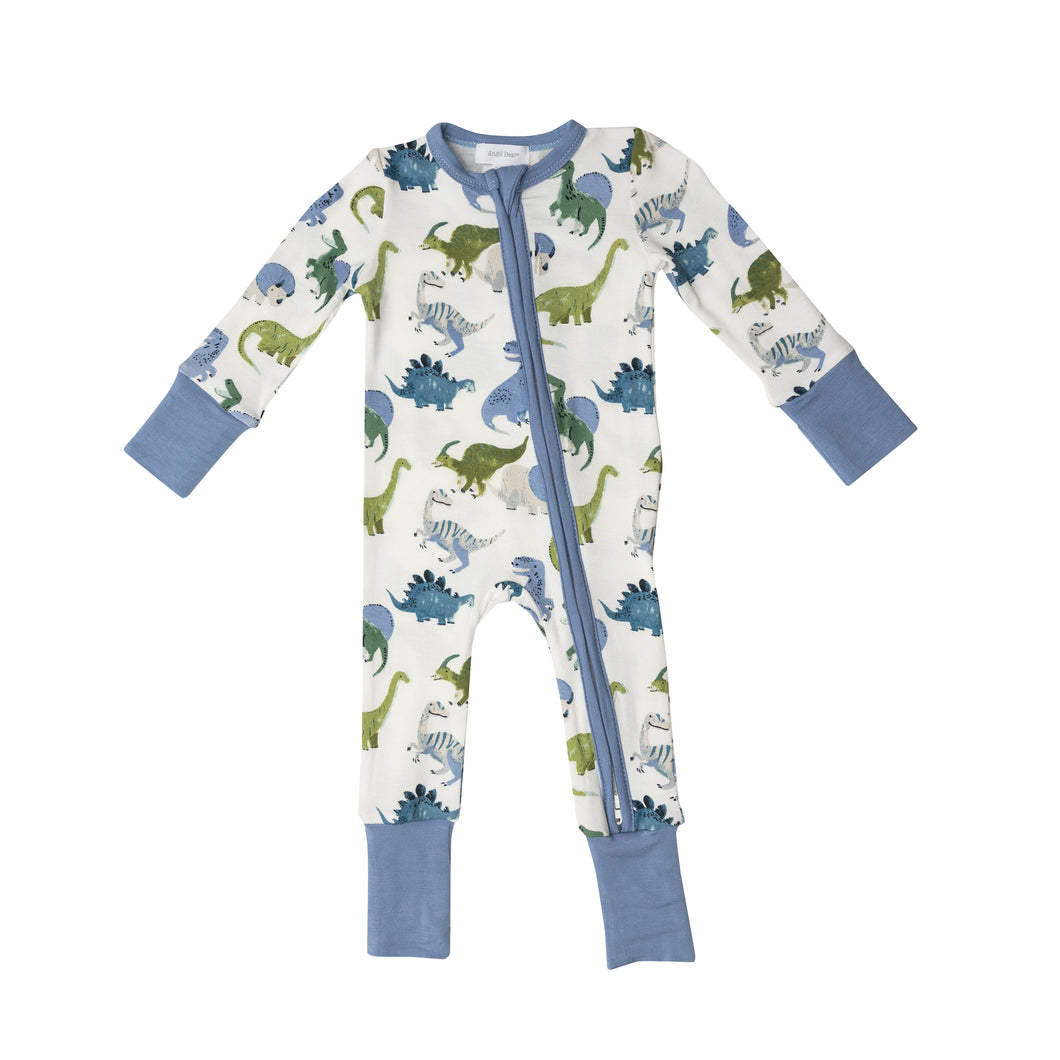 Painterly Dino 2 Way Zipper Romper