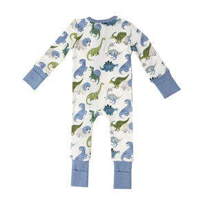 Painterly Dino 2 Way Zipper Romper