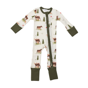 Moose 2 Way Zipper Romper
