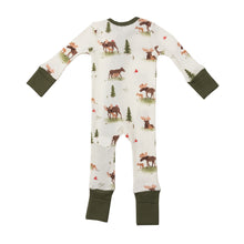 Load image into Gallery viewer, Moose 2 Way Zipper Romper