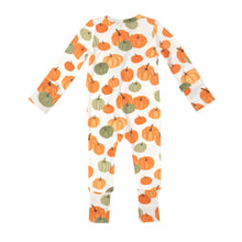 Load image into Gallery viewer, Pumpkin 2 Way Zipper Romper