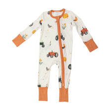 Load image into Gallery viewer, Tractors 2 Way Zipper Romper