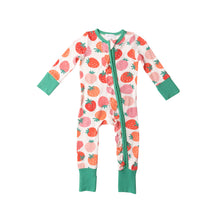 Load image into Gallery viewer, Strawberries 2 Way Zipper Romper