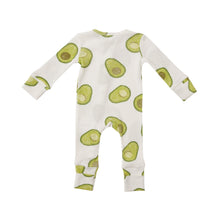 Load image into Gallery viewer, Avocado 2 Way Zipper Romper - White