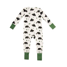 Load image into Gallery viewer, Bears 2 Way Zipper Romper - White