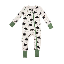 Load image into Gallery viewer, Bears 2 Way Zipper Romper - White