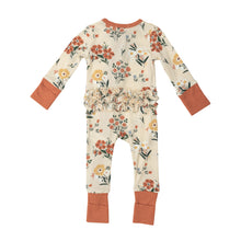 Load image into Gallery viewer, Garden Floral 2 Way Ruffle Zipper  Romper