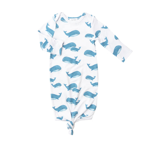 Blue Whales Knotted Gown