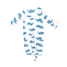 Load image into Gallery viewer, Blue Whales Knotted Gown