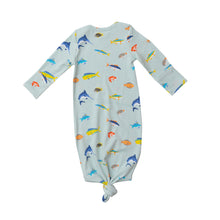 Load image into Gallery viewer, Tropical Fish Boy/Blue Knotted Gown