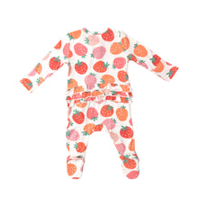 Load image into Gallery viewer, Strawberries 2 Way Zipper Footie