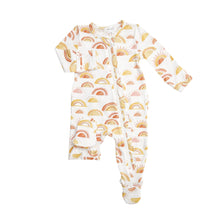 Load image into Gallery viewer, Rise And Shine Ruffle Front Zipper Footie - Pink