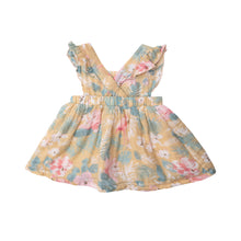 Load image into Gallery viewer, Floral Flamingos/Brown Pinafore Top &amp;  Bloomer