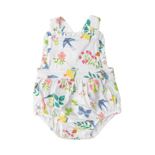 Load image into Gallery viewer, Garden Birds/White Ruffle Bubble