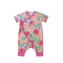 Load image into Gallery viewer, Hibiscus/Pink Wrap Coverall
