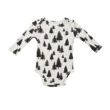 Load image into Gallery viewer, Black + White Trees L/S Bodysuit