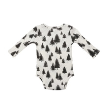 Load image into Gallery viewer, Black + White Trees L/S Bodysuit