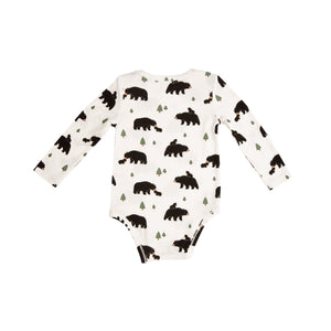 Bears Lap Shoulder Bodysuit - White