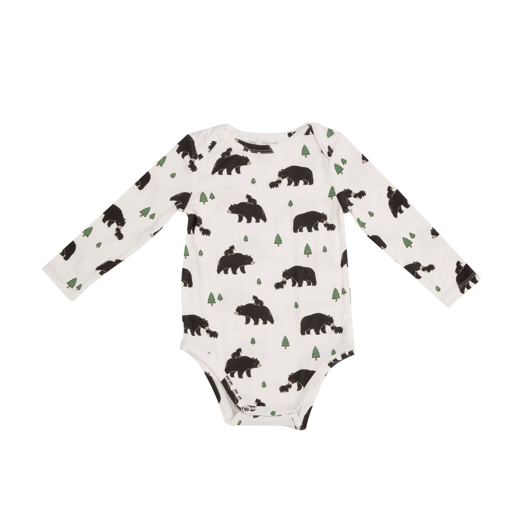 Bears Lap Shoulder Bodysuit - White