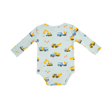 Load image into Gallery viewer, Construction Lap Shoulder Bodysuit - Blue