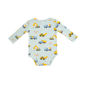 Construction Lap Shoulder Bodysuit - Blue