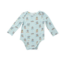 Load image into Gallery viewer, Skater Sloth Lap Shoulder Bodysuit - Blue