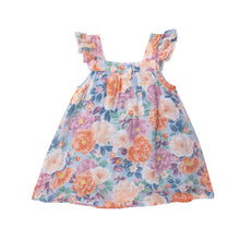 Load image into Gallery viewer, Camellia/Multi Sundress &amp; Diaper  Cover