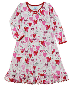 Puffed L/S Gown Heart Balloons